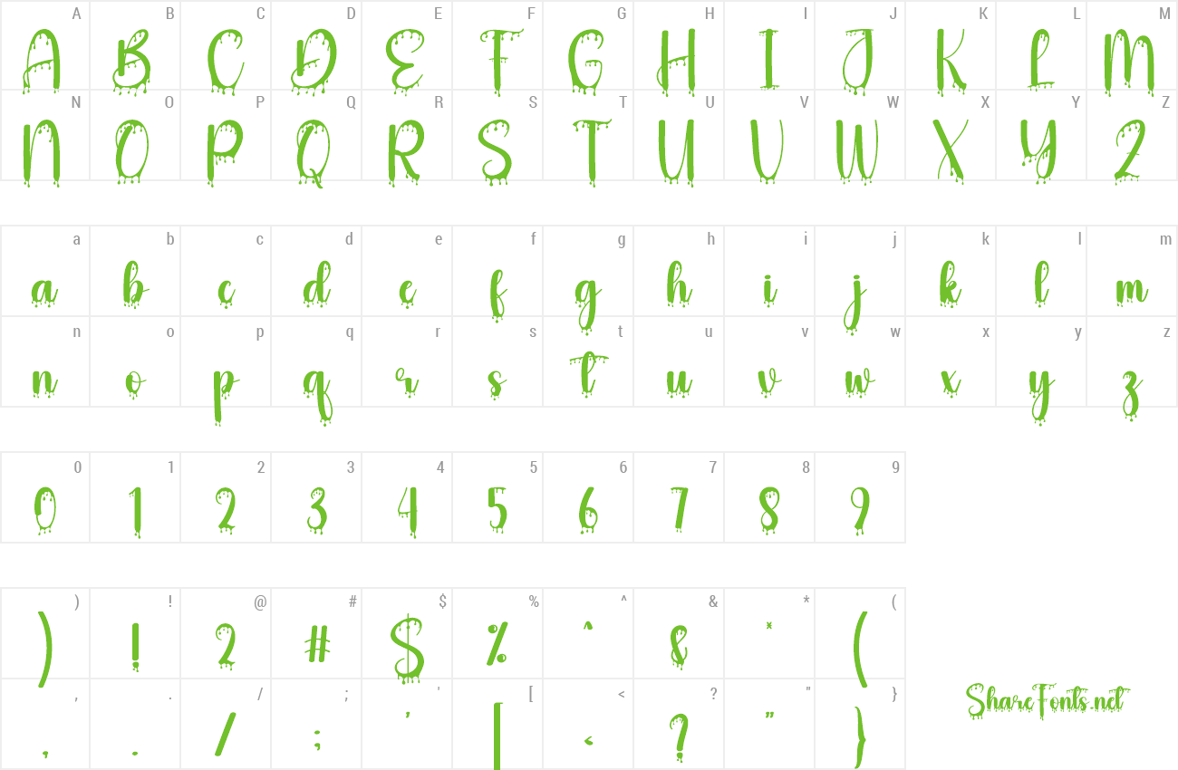 Font Haunted Christmas preview